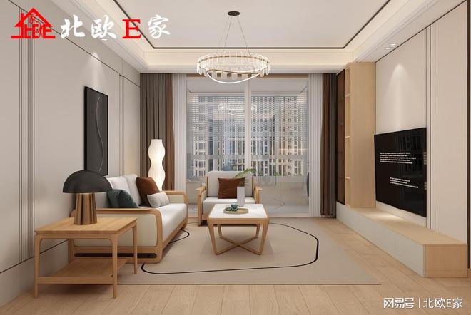丨专属于150㎡的简约浪漫AG旗舰厅娱乐平台北欧E家(图1)