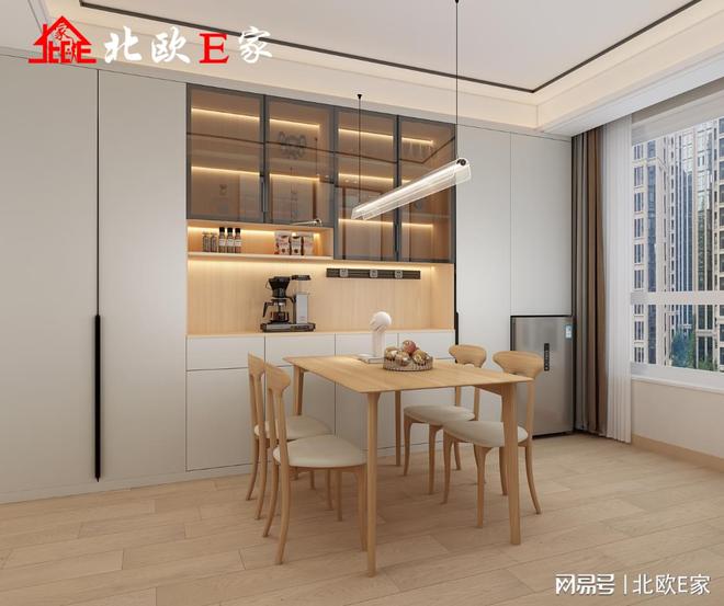丨专属于150㎡的简约浪漫AG旗舰厅娱乐平台北欧E家(图2)